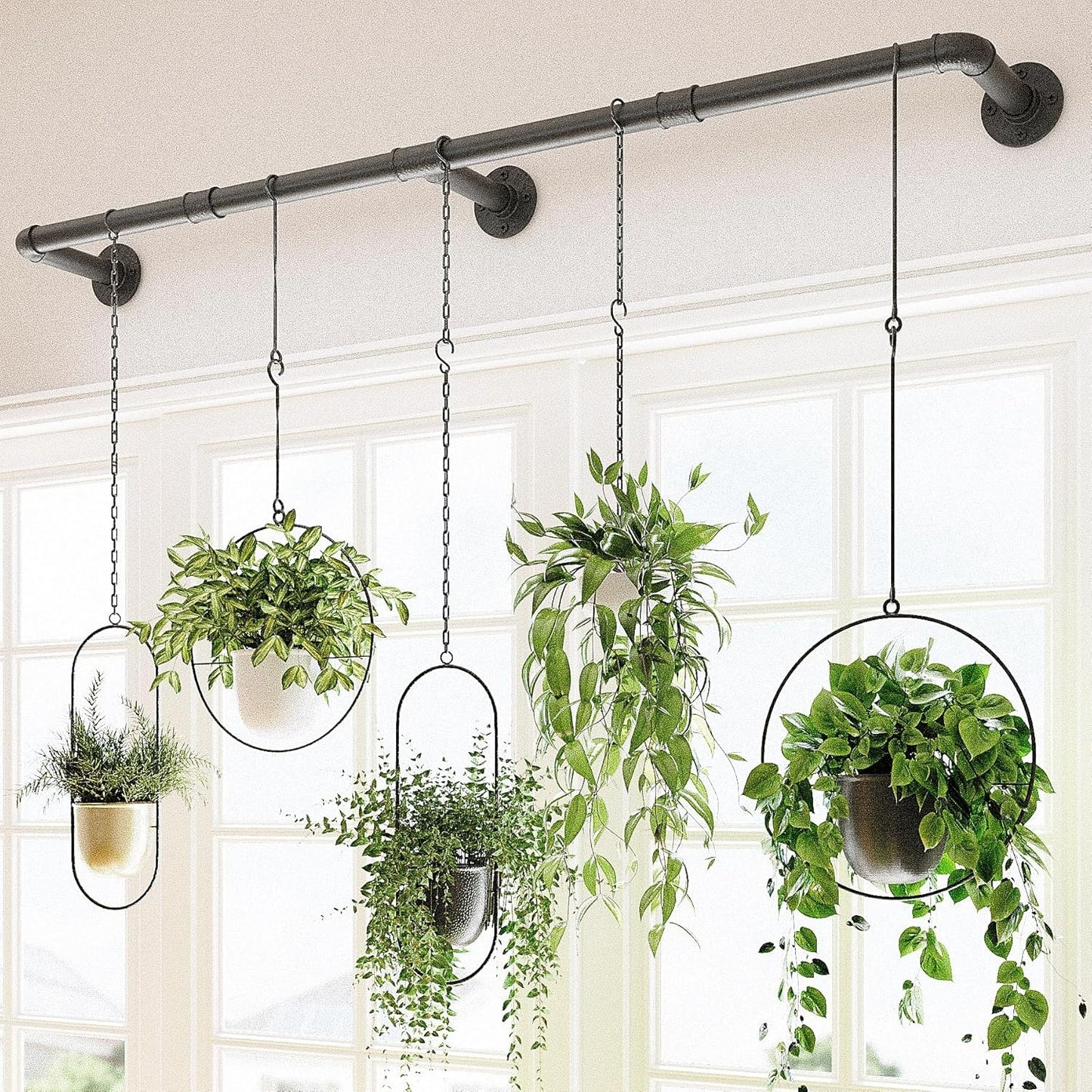 Window Plant Hanger Indoor 63In Hanging Planters for Indoor Plants Hanging Plant